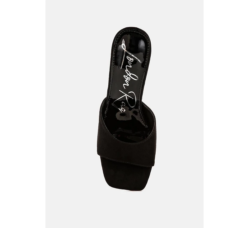 Bumblin Round Heel Micro Suede Sandals