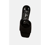Bumblin Round Heel Micro Suede Sandals