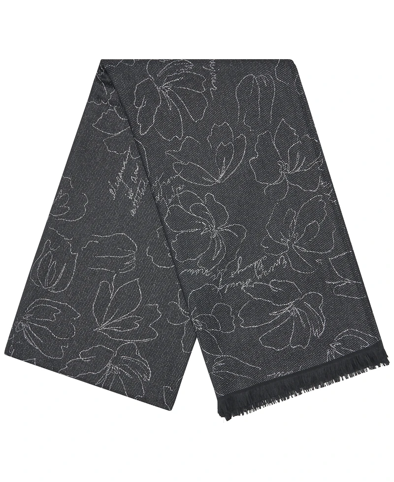 Karl Lagerfeld Paris Floral Sketch Scarf