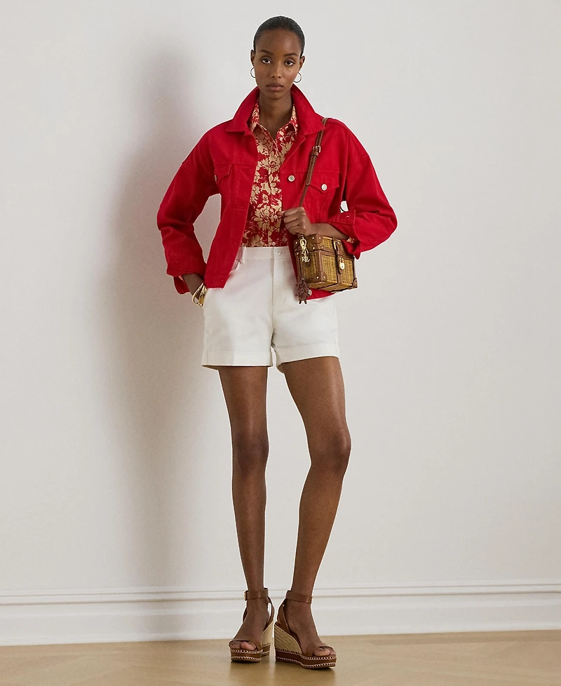 Lauren Ralph Lauren Petite Karrie Relaxed Fit Floral Shirt