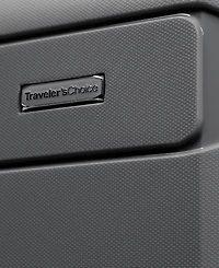 Traveler's Choice Pagosa Large Checked Hardside Expandable Spinner Luggage