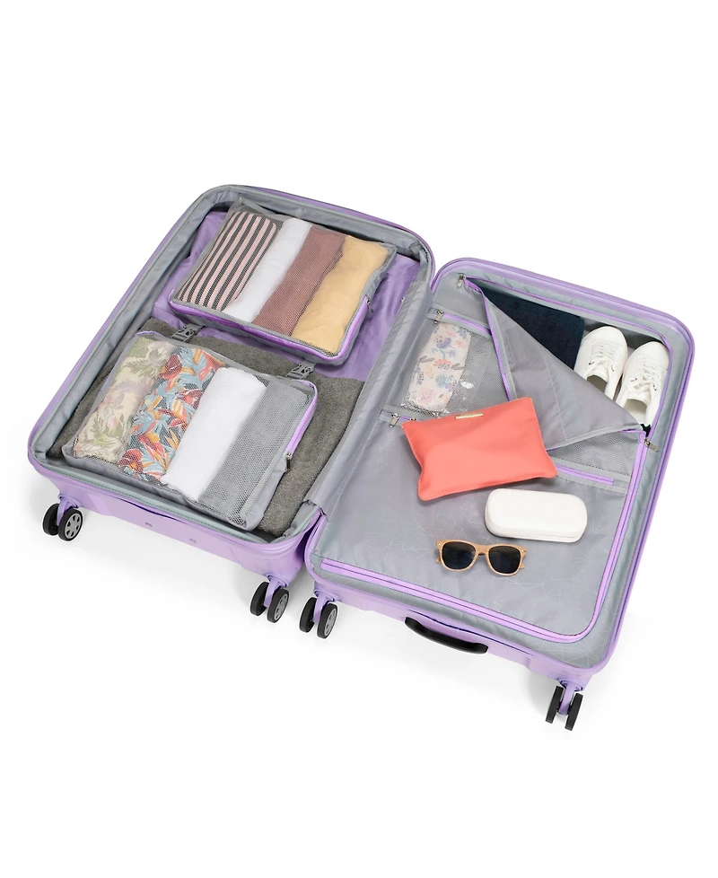 Traveler's Choice Pagosa Large Checked Hardside Expandable Spinner Luggage