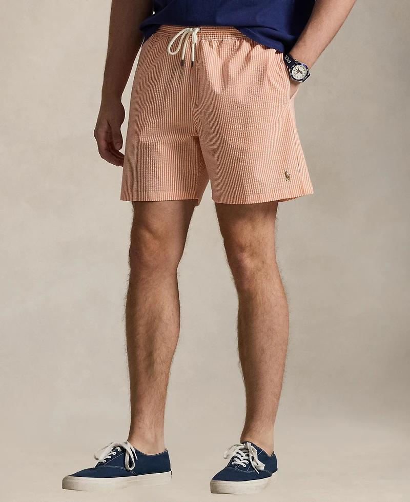 Polo Ralph Lauren Men's 5-3/4" Traveler Classic Striped Swim Trunk