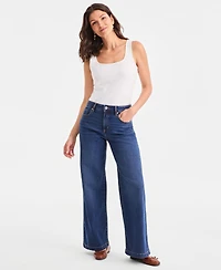 Style & Co Women's High-Rise Wide-Leg Jeans, Macy's Exclusive
