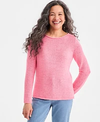 Style & Co Women's Tape Yarn Roll Neck Sweater, Macy's Exclusive