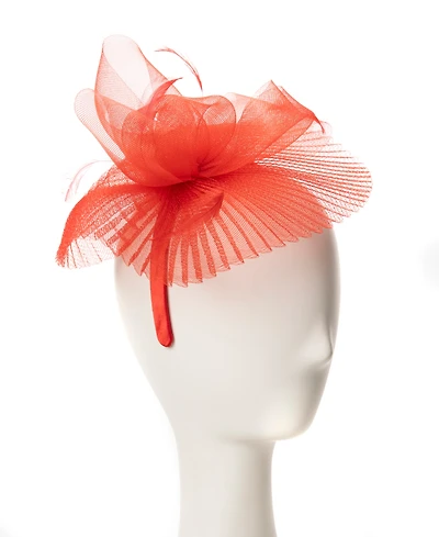 August Hats Feather Flower Net Fascinator Hat