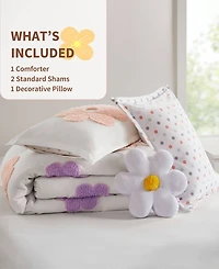Intelligent Design Gracie Floral Reversible 4-Pc. Comforter Set, Full/Queen