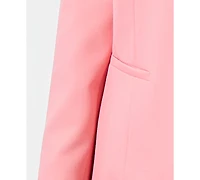 Le Suit Plus Kiss-Front Cutout-Collar Dress