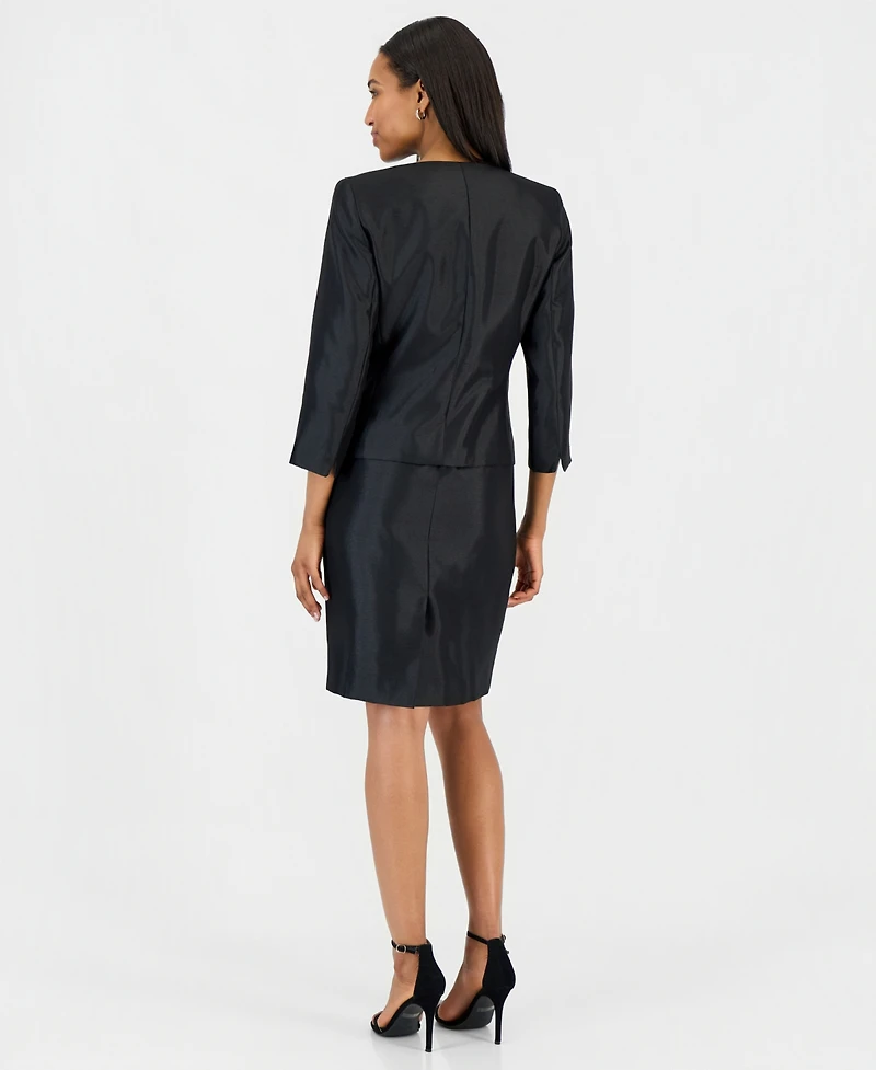 Le Suit Women's Open-Front Jacket & Sleeveless Sheath Dress