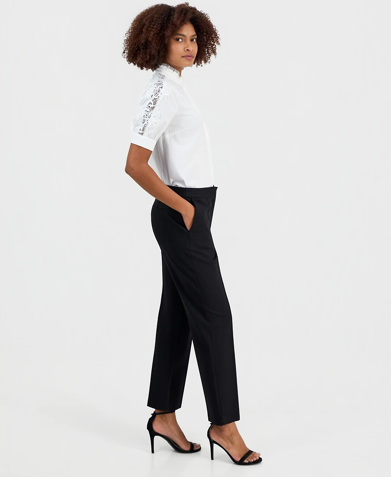 T Tahari Women's Pintucked Trousers