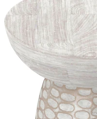 Simpli Home Boyd 13" Mango Wood Solid Accent Table