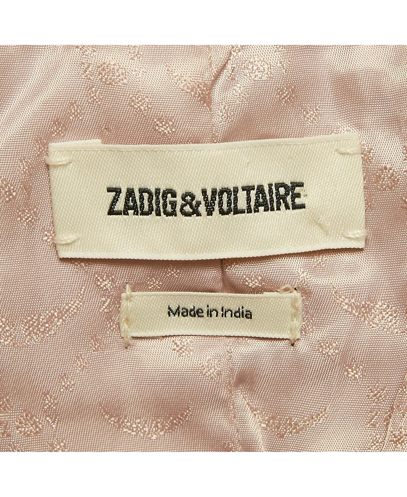 Pre-Owned Zadig & Voltaire Women's Brown Suede Round Neck Jacket