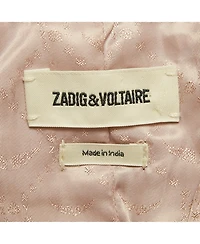 Pre-Owned Zadig & Voltaire Women's Brown Suede Round Neck Jacket