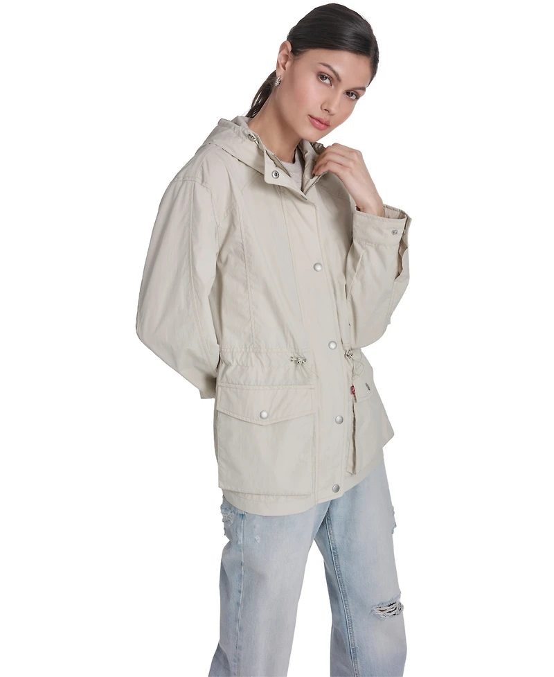 Levi's Women's Hooded Zipper and Button-Snap Jacket