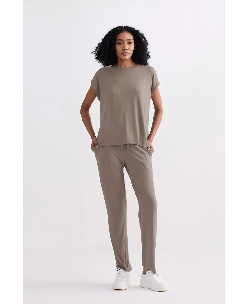 Reistor Women's Relaxed Tee Earth Grey