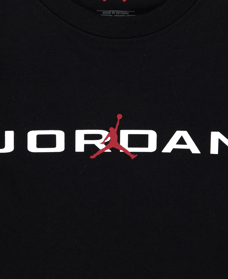 Jordan Boys' 4-7X Stretch T-Shirt & Shorts, 2-Piece Set