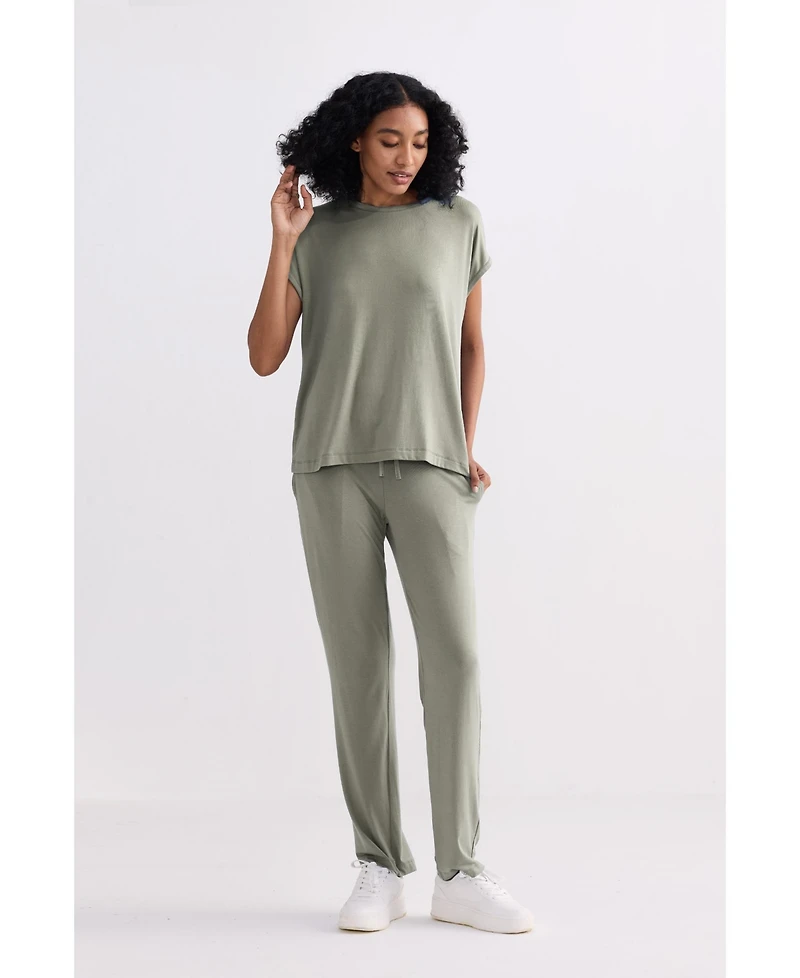 Reistor Women's Relaxed Tee Set Olive