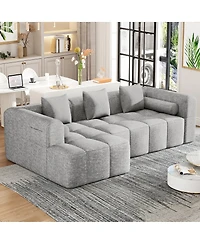 Streamdale 101" Sectional Sofa, Modular Couch, Deep Seating