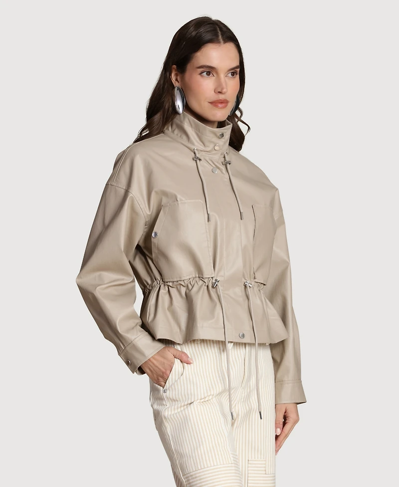 Avec Les Filles Women's Blouson Snap Jacket