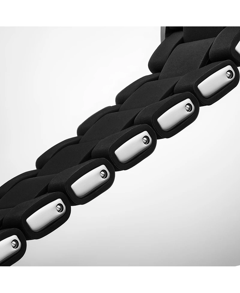 Stuhrling Depthmaster Heritage 4087 Men's Swiss Quartz Diver Watch, 44mm Black Dial with Red Accents