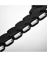 Stuhrling Depthmaster Heritage 4087 Men's Swiss Quartz Diver Watch, 44mm Black Dial with Red Accents