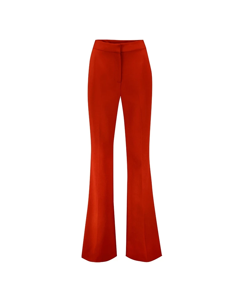 Ivonne Women's Semi-Flared Trousers