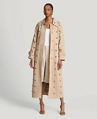 Avec Les Filles Women's Studded Belted Trench
