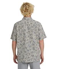 Quiksilver Waterman Men's Flower Field Short-Sleeve Shirt
