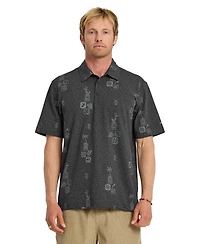 Quiksilver Waterman Men's Mystic Fin Short-Sleeve Shirt