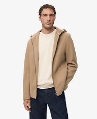 Mango Men's Hood Wool Jacket