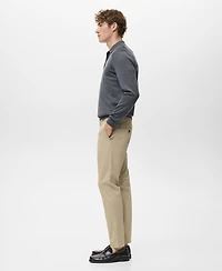 Mango Men's Prato Cropped Tapered Chino Pants