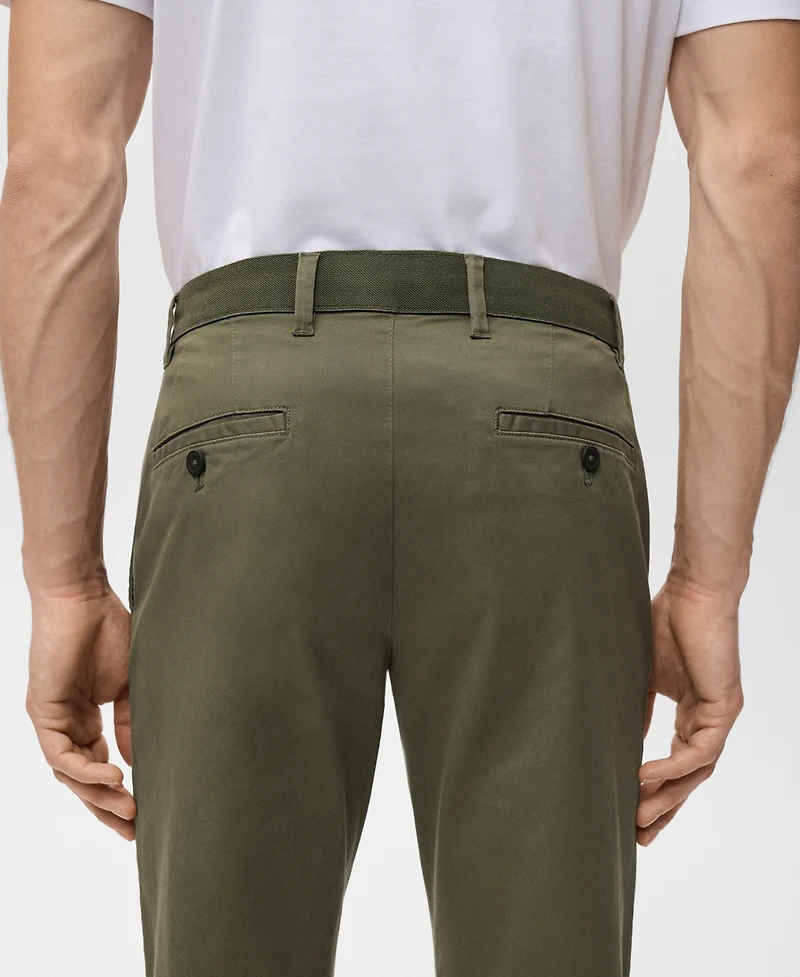 Mango Men's Prato Cropped Tapered Chino Pants