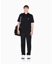 A|X Armani Exchange Men's Short Sleeve Mercerized Cotton Logo Polo Shirt