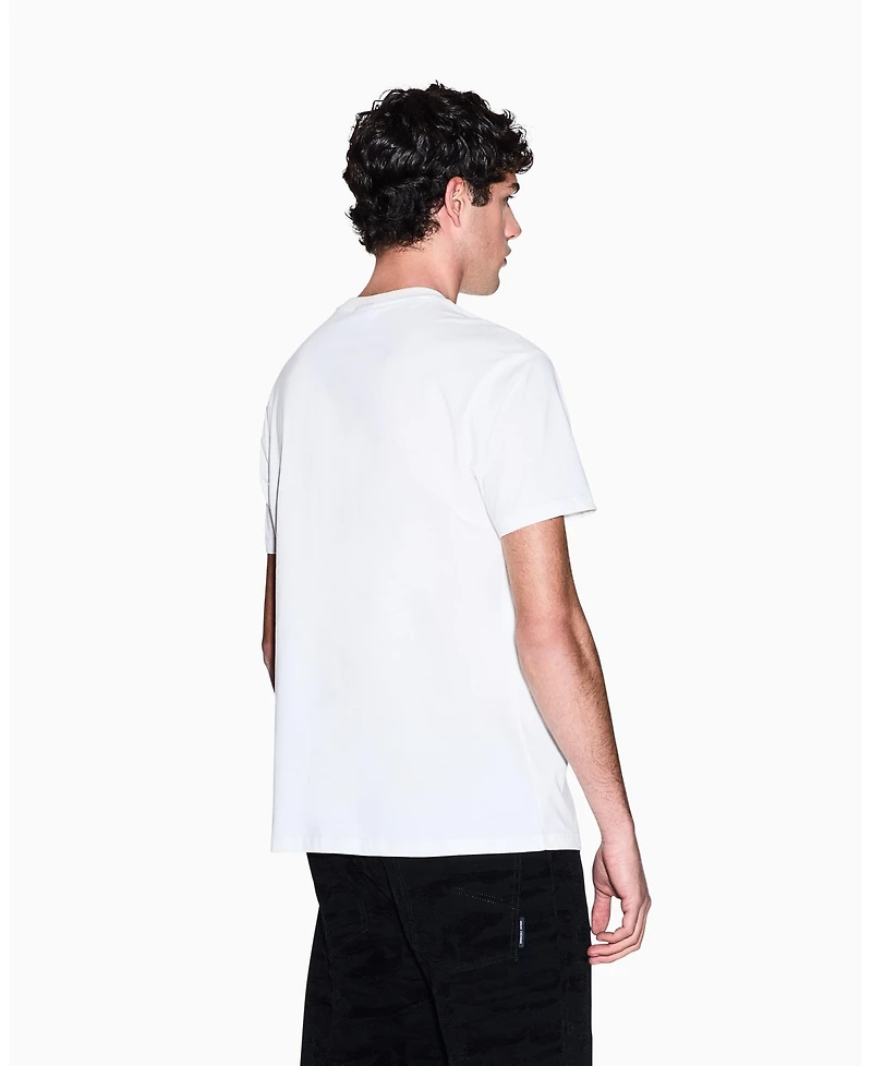 A|X Armani Exchange Men's Black and Gold Crewneck T-Shirt