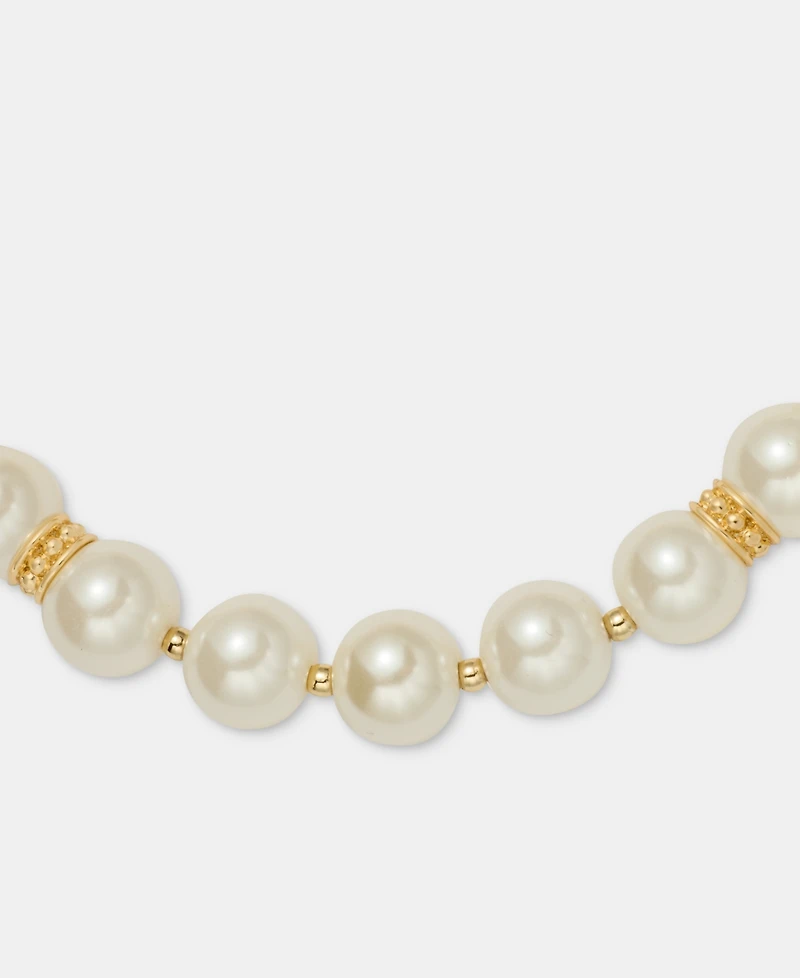 Lauren Ralph Lauren Imitation Pearl Flex Bracelet