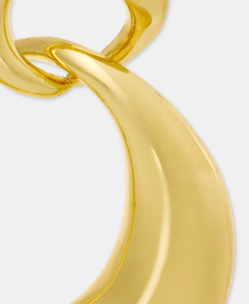 Anne Klein Puffy Linked Drop Earrings