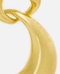 Anne Klein Puffy Linked Drop Earrings