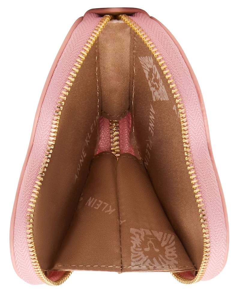 Anne Klein Mini Heart Zip Case Wallet