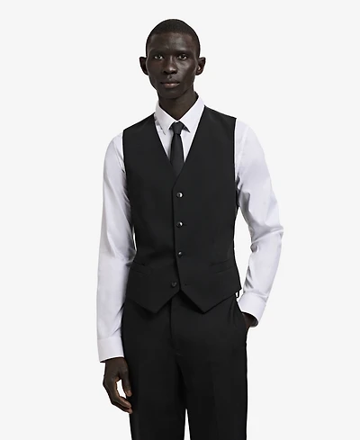 Mango Men's Super Slim-Fit Stretch-Fabric Suit Vest