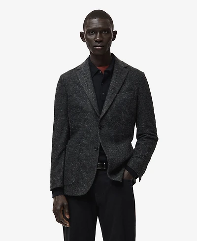 Mango Men's Slim Fit Wool Blend Blazer