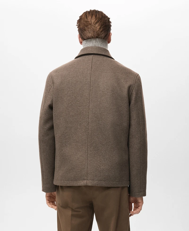 Mango Men's Pockets Regular-Fit Jacket