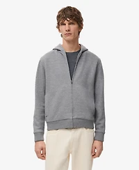 Mango Men's Textured Hooded Sweatshirt