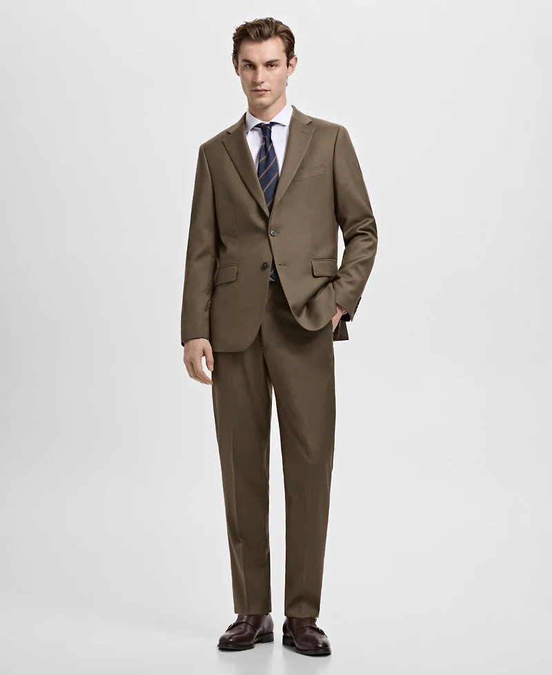 Mango Men's Turin Virgin Wool Suit Pants