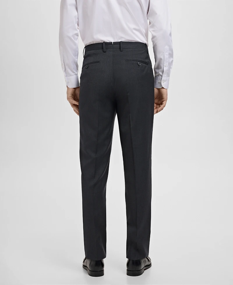 Mango Men's Turin Virgin Wool Suit Pants