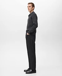 Mango Men's Regular Fit Cotton Jeans