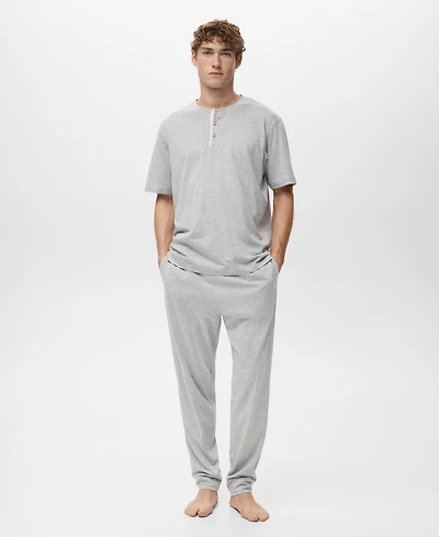 Mango Men's Long Cotton Pajama Pack