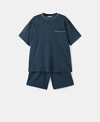 Mango Men's Cotton Pyjama Shorts Pack