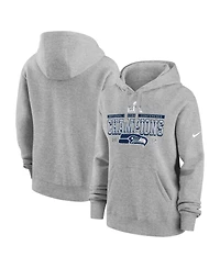 Nike Women's Dark Heather Gray Seattle Seahawks2026 Nfc Conference Champs Locker Room Trophy Collection Hoodie