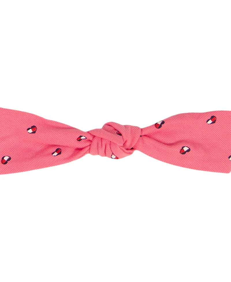 Tommy Hilfiger Baby Girls' Printed Pique Ruffled Sunsuit & Headband