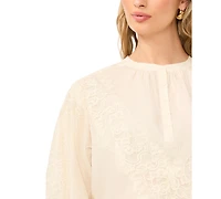 Vince Camuto Women's Lace Half-Placket Blouse